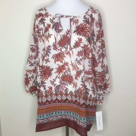 💵NWT Hannah Paisley Dress - Picture 1 of 3